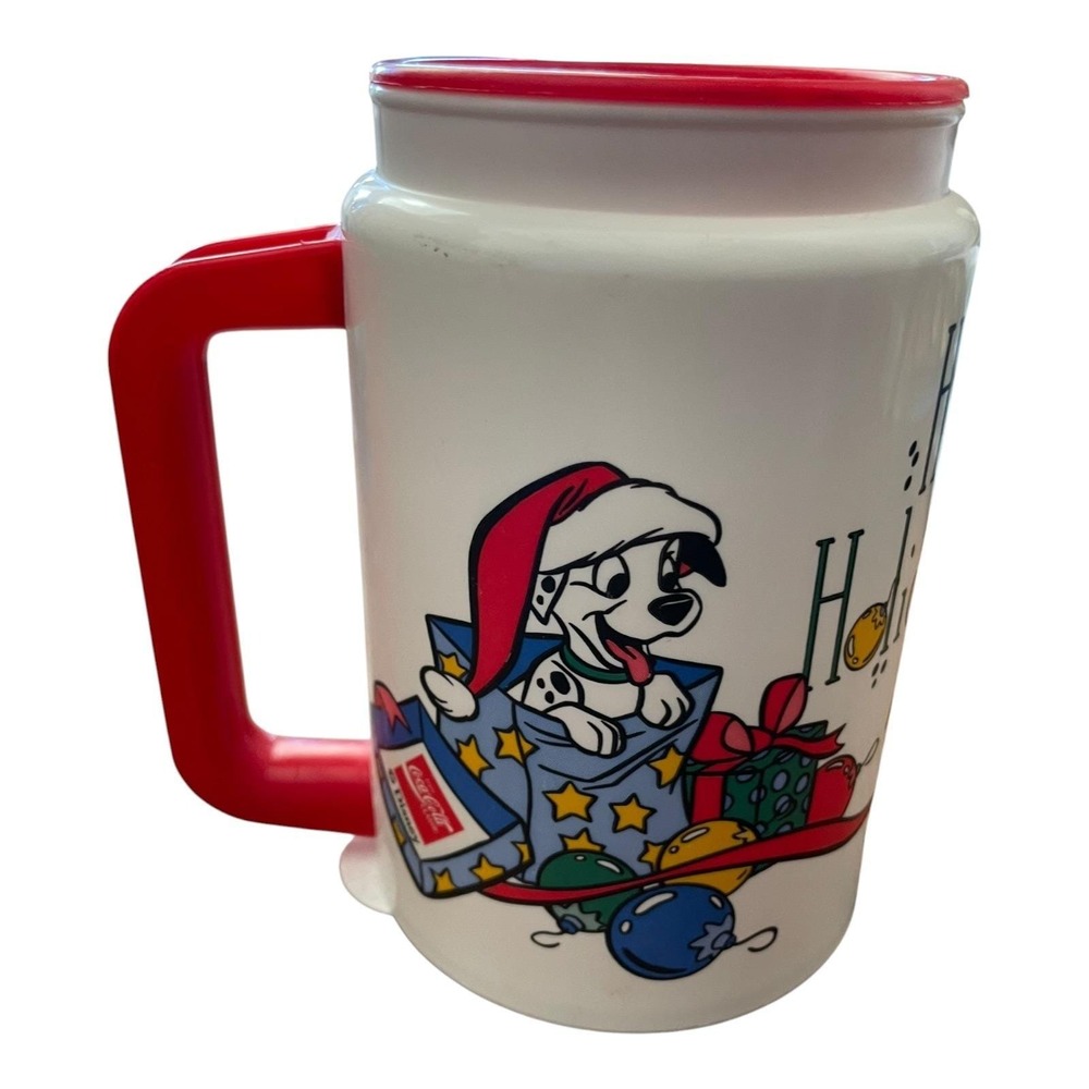 Disney 101 Dalmatians Happy Holidays Christmas Mug Walt Disney World 25th Anniv